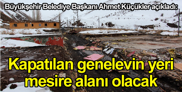 Kapatılan genelevin yerine mesire alanı yapılacak...