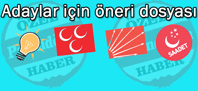 Adaylar için öneri dosyası