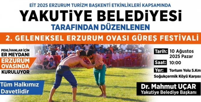 2. Geleneksel Erzurum Ovası Güreş Festivali’ne geri sayım