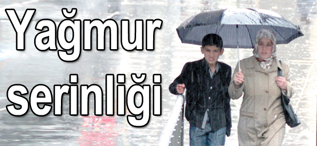 Bunaltıcı sıcaklar yerini yağmura bıraktı
