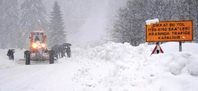 Erzurum-Rize karayolu ULAŞIMA KAPANDI