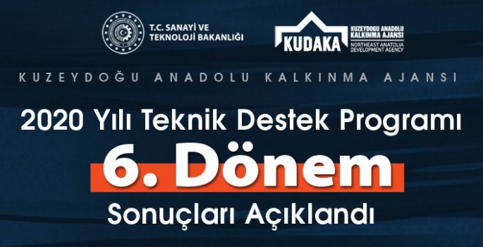 2020 yılı teknik destek programı 6. dönem sonuçları açıklandı