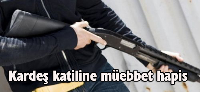 KARDEŞ KATİLİNE MÜEBBET HAPİS