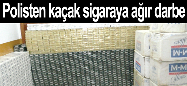 Toplam 342  bin 850 paket sigara ele geçirildi