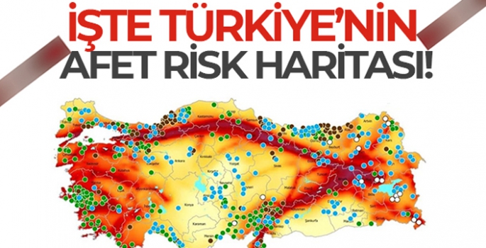 AFAD Türkiye'nin afet risk haritasını çıkardı