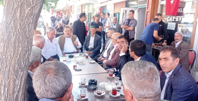 Altınok’tan Tekman’a hem taziye hem esnaf ziyareti
