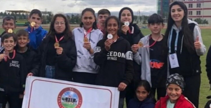 Aşkale Belediyespor’un atletizm gururu