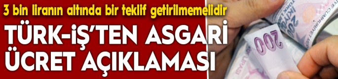 Atalay: Asgari ücretle ilgili 3 bin liranın altında bir teklif getirilmemelidir