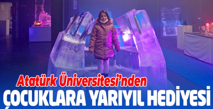 Atatürk Üniversitesinden çocuklara yarıyıl hediyesi