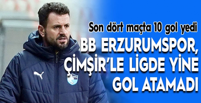 BB Erzurumspor, Çimşir’le ligde yine gol atamadı