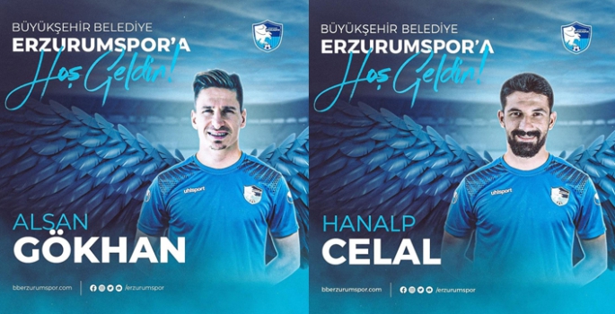 BB Erzurumspor’dan orta sahaya çifte takviye
