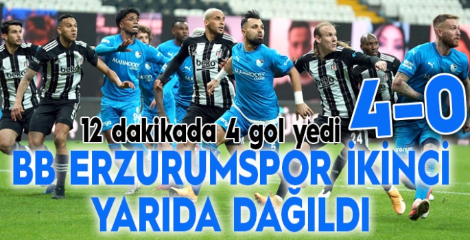 BB Erzurumspor ikinci yarıda dağıldı