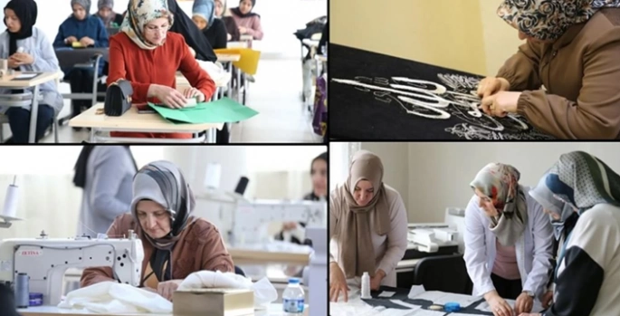 Belediye kurslarına sanatsever akını