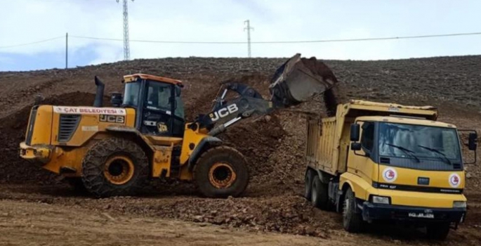 Çat Belediyesi'nden hizmette bahar seferberliği