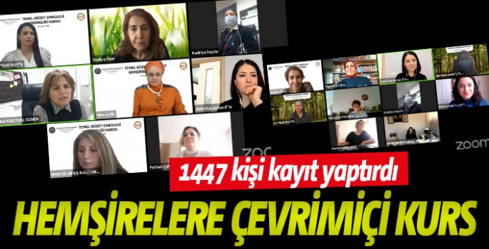 Çevrimiçi temel düzey Onkoloji Hemşireliği kursları tamamlandı