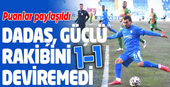 Dadaş Alanya’yı deviremedi: 1-1