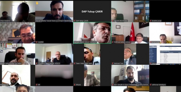 DAP’tan 328 katılımcı ile çevrimiçi toplantı