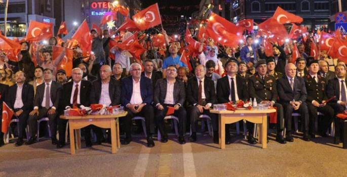 Erzurum, 15 Temmuz’da yine tek yürek oldu