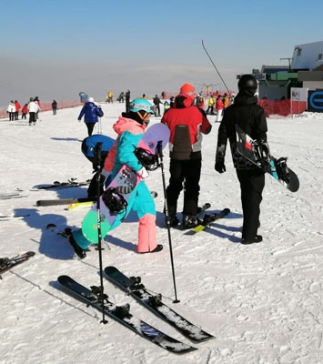 Erzurum’a kayak yapmaya geldiler