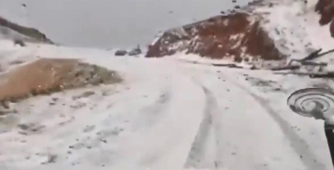 Erzurum’a mevsimin ilk karı Eylül ayında düştü