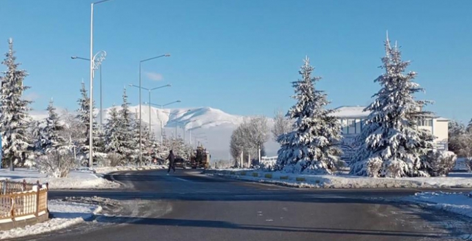 Erzurum buz kesti, gece eksi 14’ü, gündüz eksi 8’i gördü