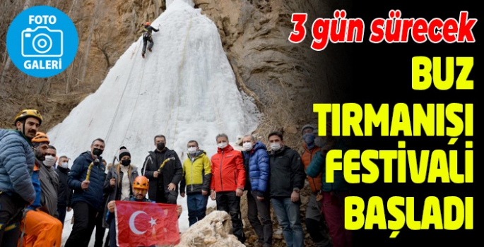 Erzurum’da buz tırmanışı festivali