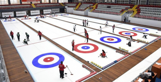 Erzurum’da Curling heyecanı