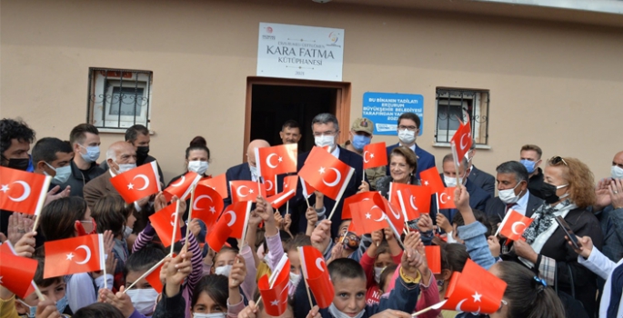 Erzurum’da Kara Fatma Kütüphanesi açıldı