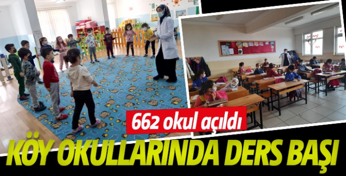 Erzurum’da köy okulları yüz yüze eğitime başladı