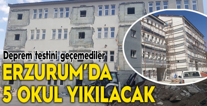 Erzurum’da okullar depreme karşı güçlendiriliyor