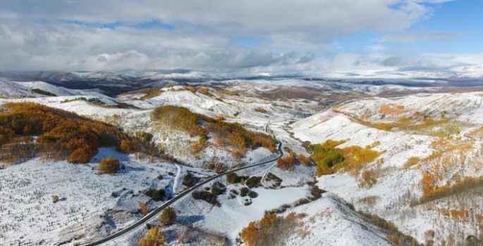 Erzurum dağlarında görsel şölen