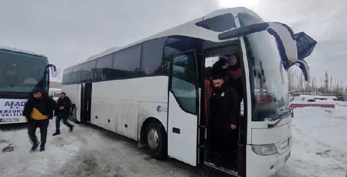 Erzurum’dan Bin 872 personel, 372 araç, 106 TIR yardım