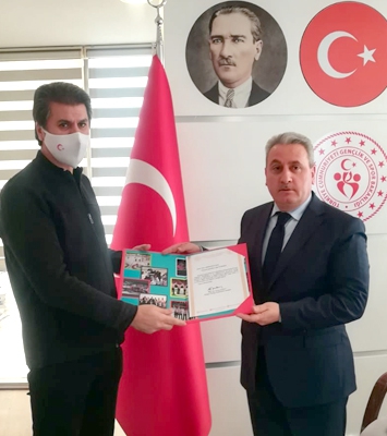 Erzurum GSİM’e Curling teşekkürü