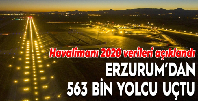 Erzurum Havalimanı 2020 verileri yayımlandı