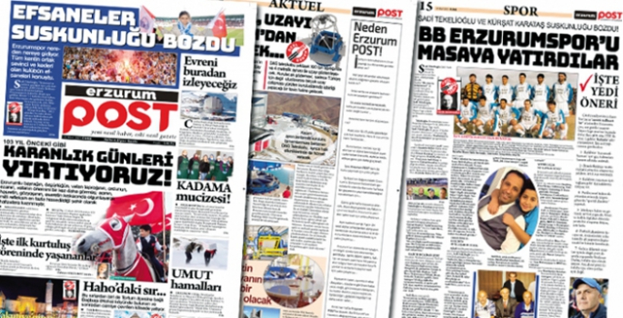 Erzurum Post Gazetesi yayına başladı