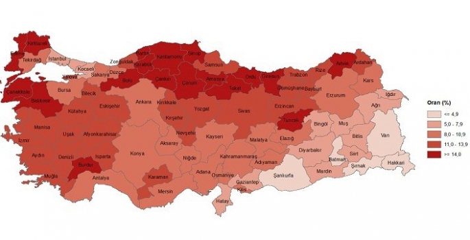 Erzurum Yaşlı Nüfus verileri açıklandı