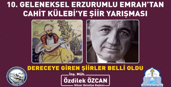 ‘Erzurumlu Emrah’tan Cahit Külebi’ye’ şiir yarışması