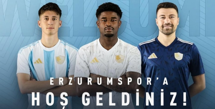 Erzurumspor’dan üç transfer