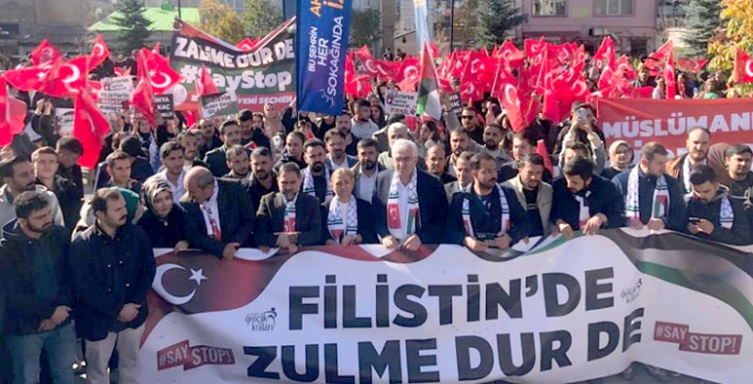 ​​​​​​​Filistin’e destek, İsrail’e lanet