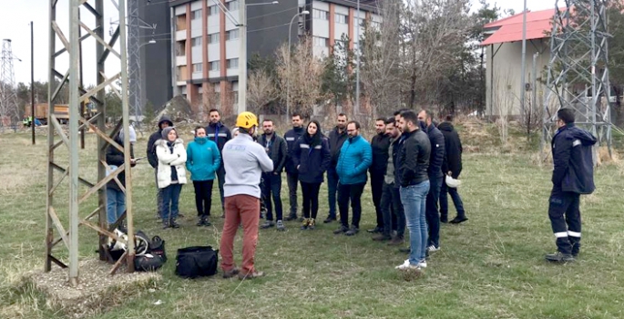 Genç mühendislere yüksekte çalışma eğitimi