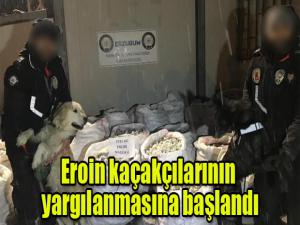 1,5 ton eroinin ele geçirildiği operasyonun zanlılarının yargılanmasına başlandı