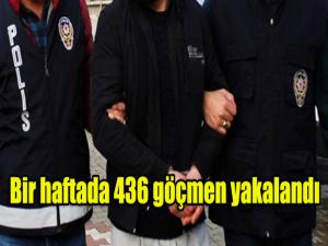 1 haftada 436 kaçak göçmen yakalandı