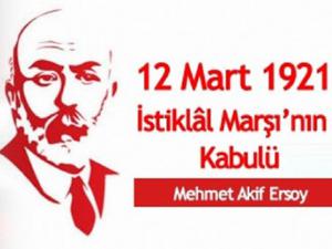 12 Mart İstiklal Marşı'nın kabulü