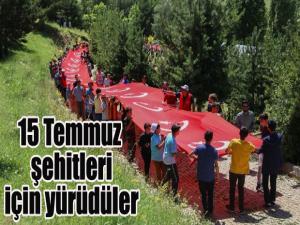 15 Temmuz Şehitleri için yürüdüler