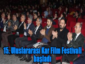 15. Uluslararası Kar Film Festivali başladı