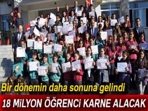 18 milyon öğrenci karne alıyor