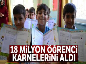 18 milyon öğrenci karnelerini aldı