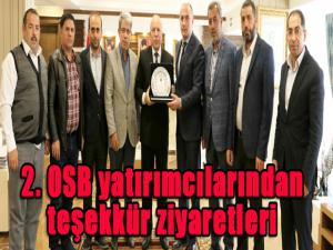 2. OSB yatırımcılarından teşekkür ziyaretleri