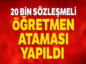 20 bin öğretmenin ataması yapıldı