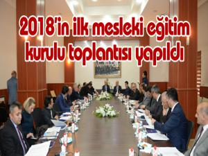 2018in ilk mesleki eğitim kurulu toplantısı yapıldı